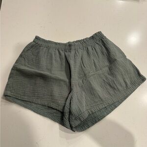 Gilly Hicks High Waist Textured Gray Shorts